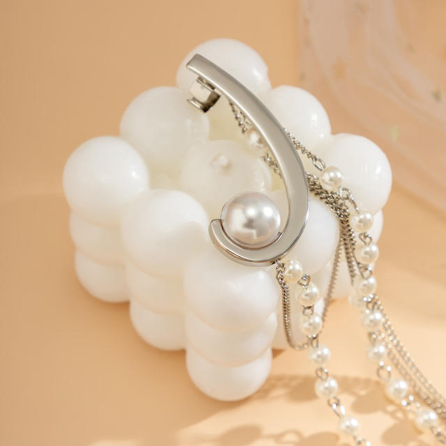 Occident fashion faux pearl long earrings ear cuff (1pcs price)