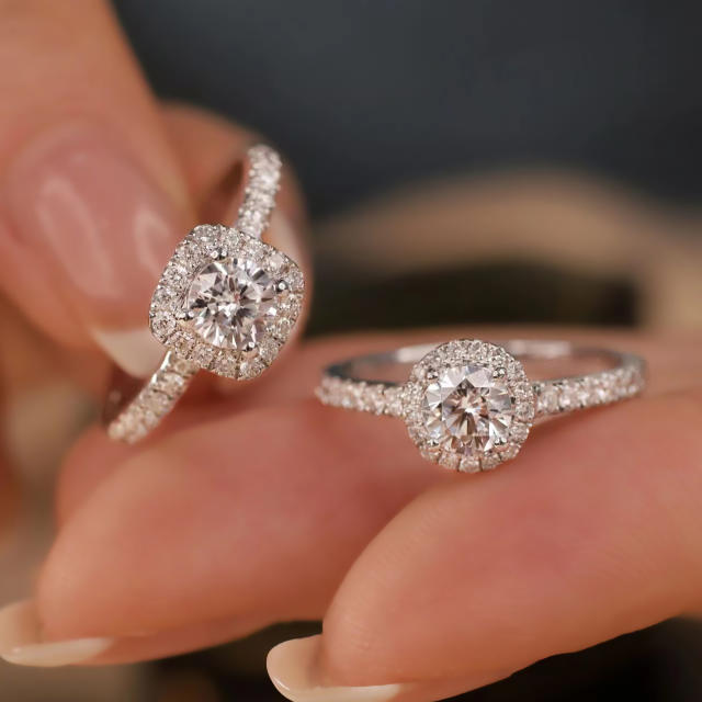 Classic 1 carat diamond wedding rings