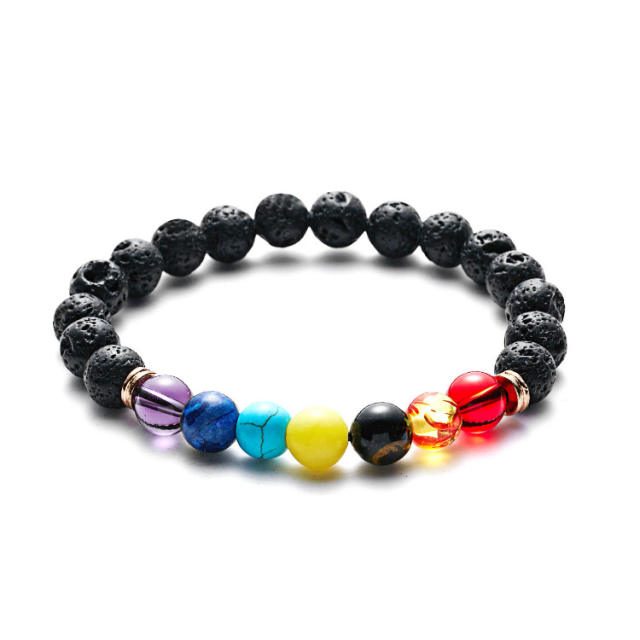 Korean fashion creative color natural bead bracelet