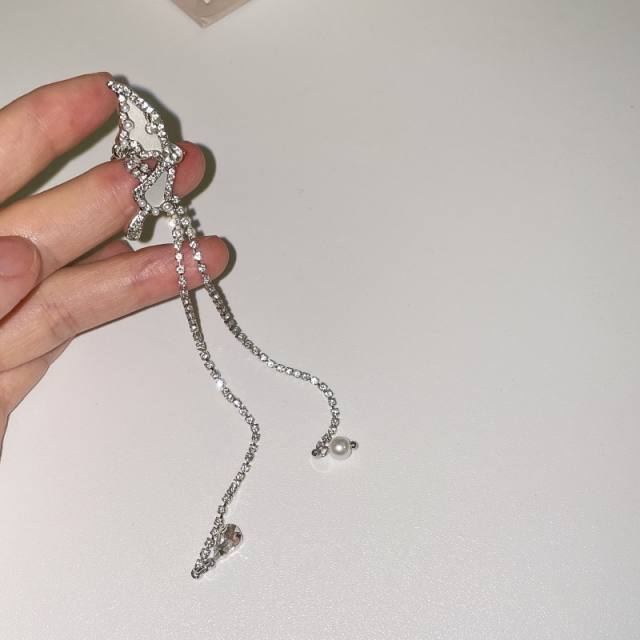 Personality silver color chain tassel ear cuff(1pcs price)