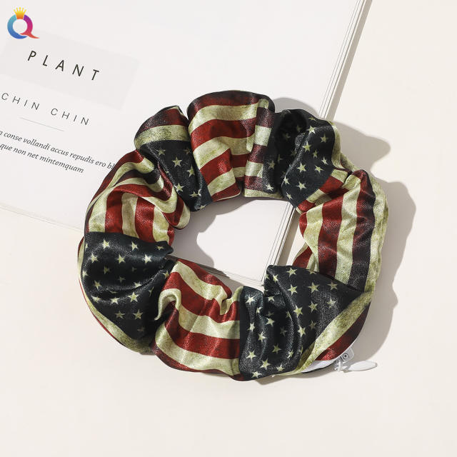 Occident fashion satin zipper scrunchies