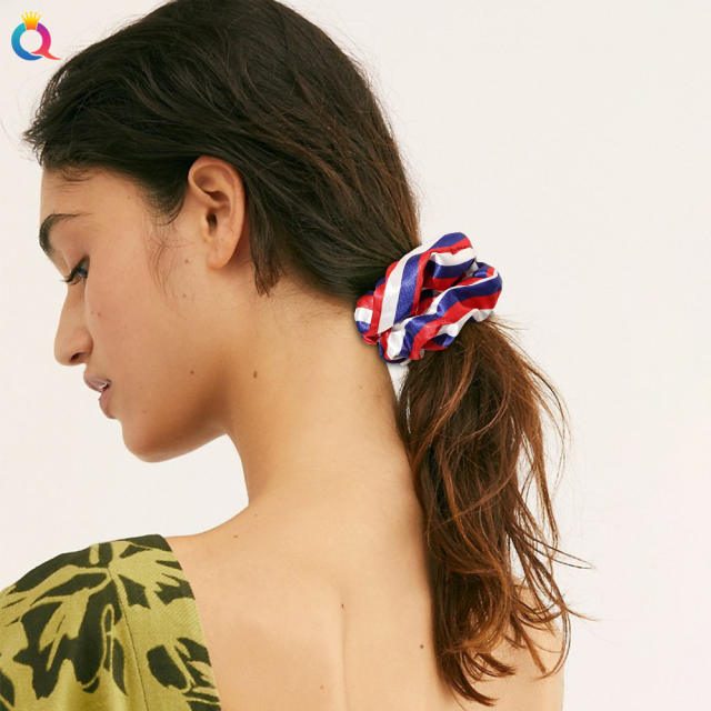 Occident fashion satin zipper scrunchies