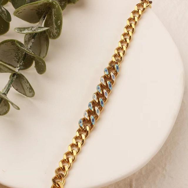 Occident fashion stainless steel chain bracelet