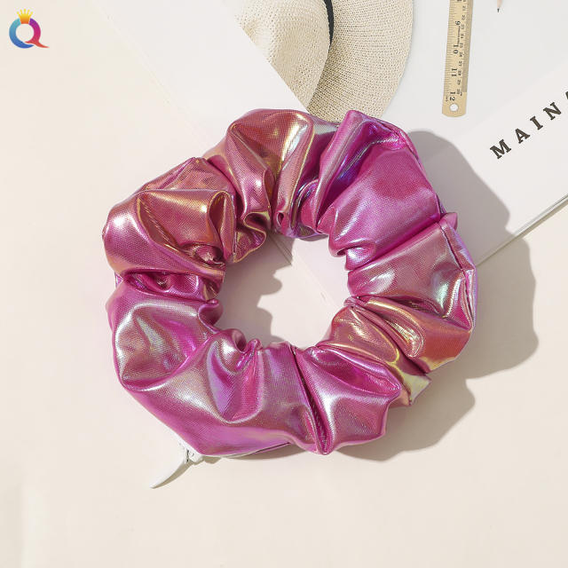 Occident fashion satin zipper scrunchies