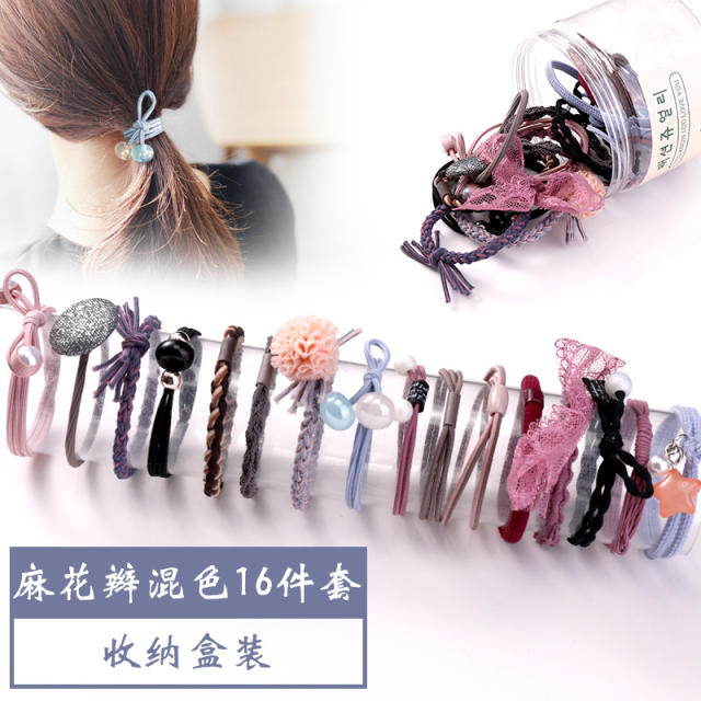 Korean fashion hair ties set