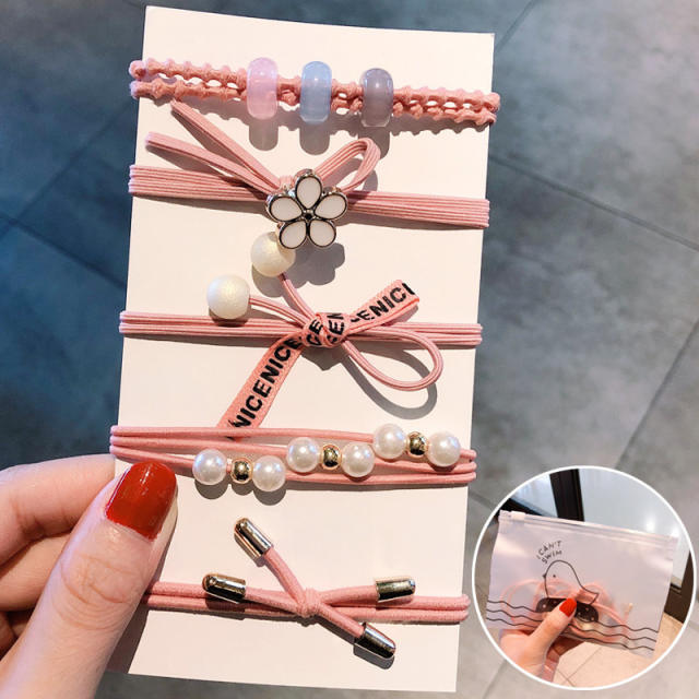 Korean fashion hair ties set