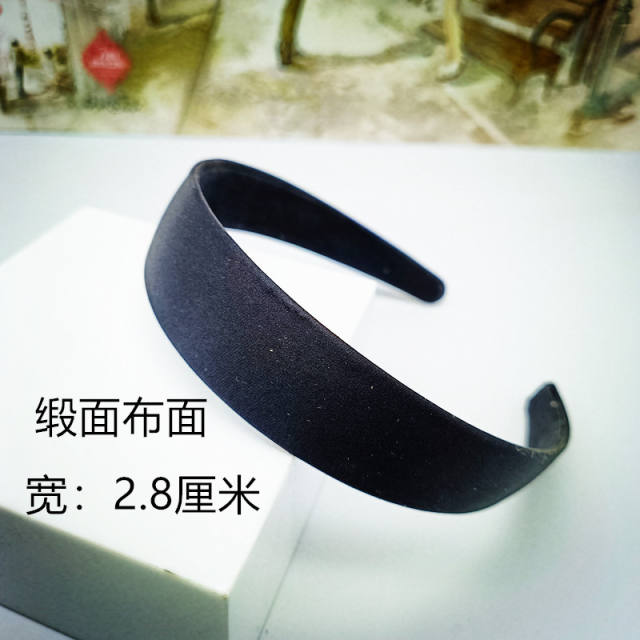 Korean fashion black color series wave shape headband