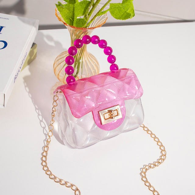 Mini size candy color PVC clear bag