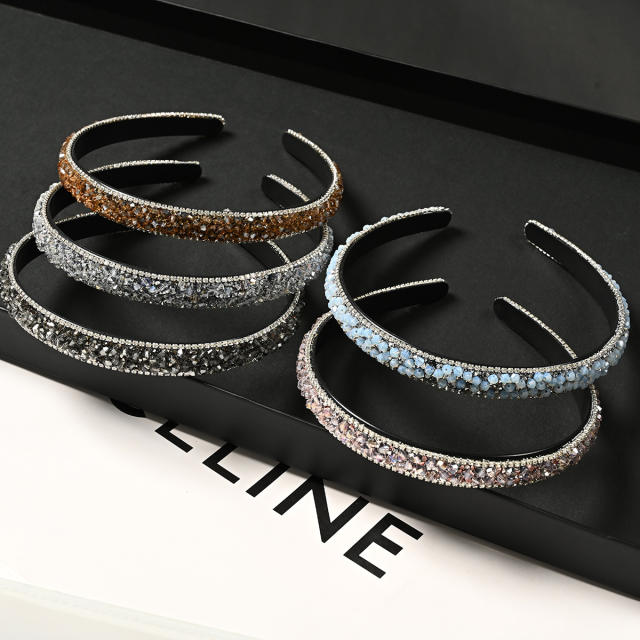 Korean fashion sequins crystal beads headband