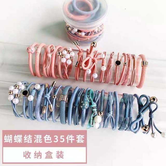 Korean fashion hair ties set