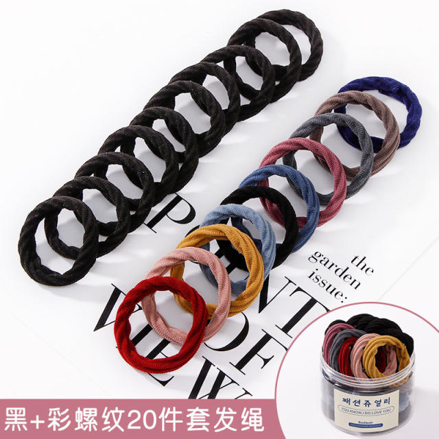 Korean fashion hair ties set