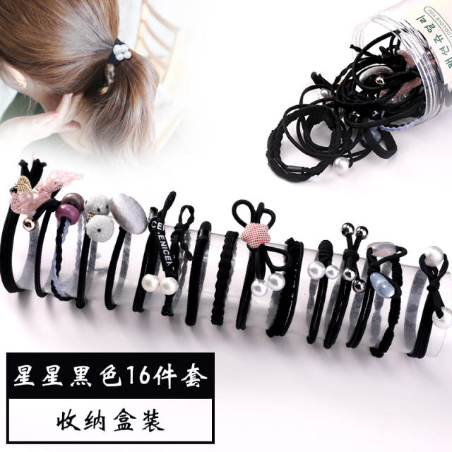 Korean fashion hair ties set