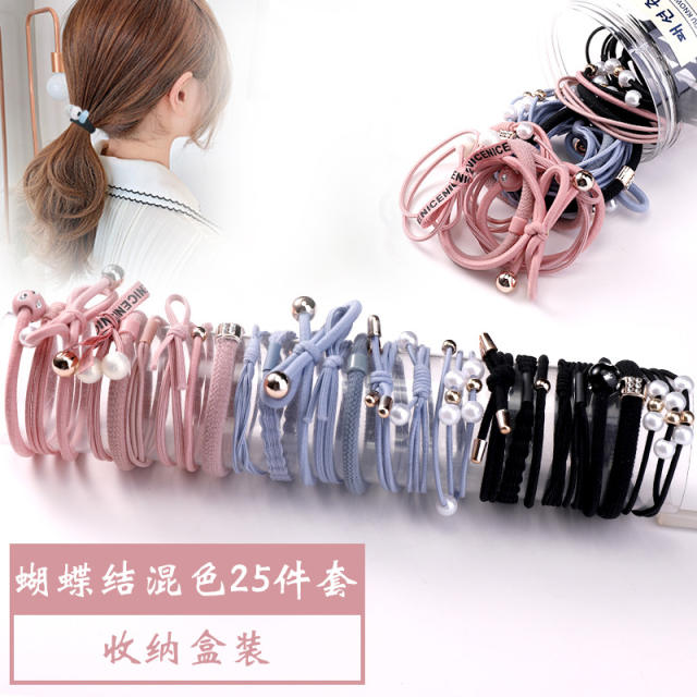 Korean fashion hair ties set