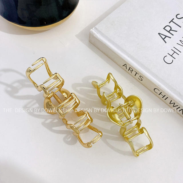 Occident fashion alloy material unique hair claw clips