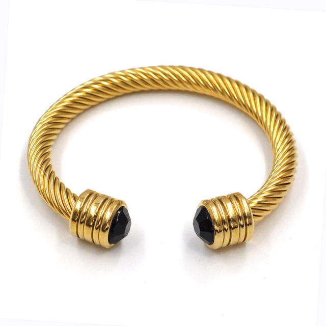 Occident fashion hot sale stainless steel wire bangle