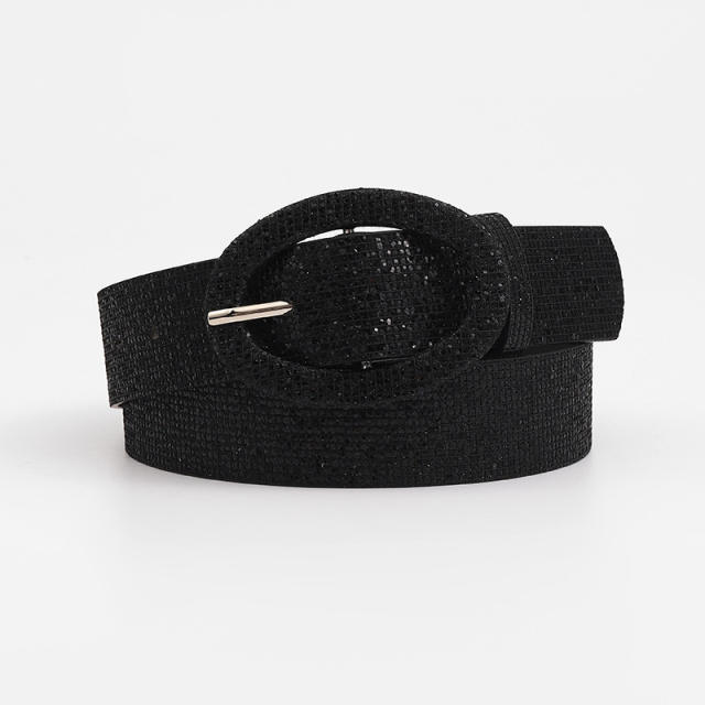 Korean fashion spring new design bright buckle belt