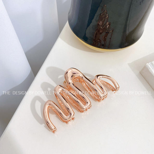 Occident fashion alloy material unique hair claw clips