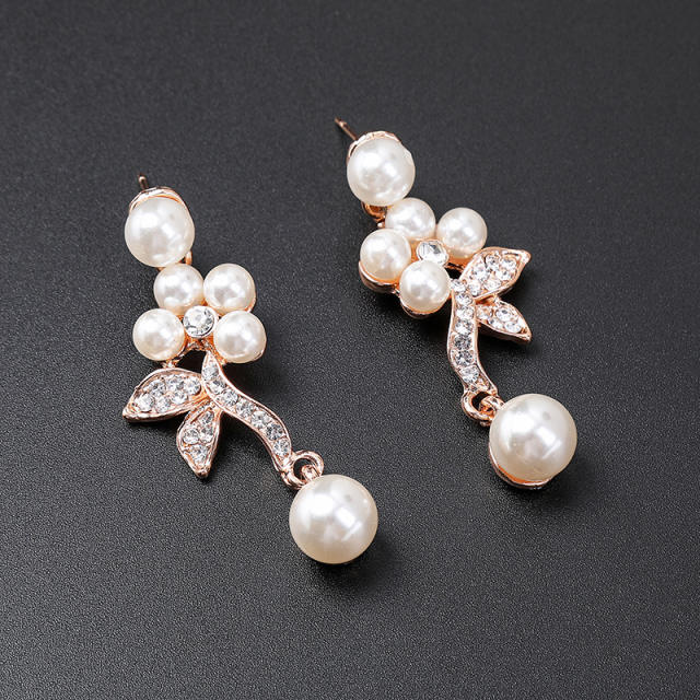 Occident fashion faux pearl wedding jewelry set