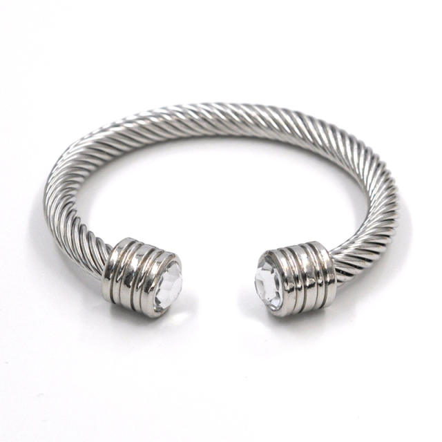 Occident fashion hot sale stainless steel wire bangle