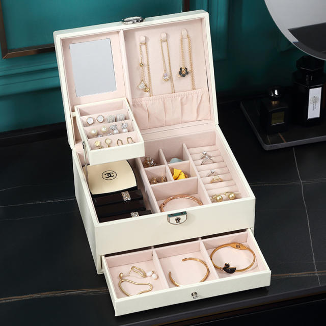 Occident fashion large capacity jewelry box