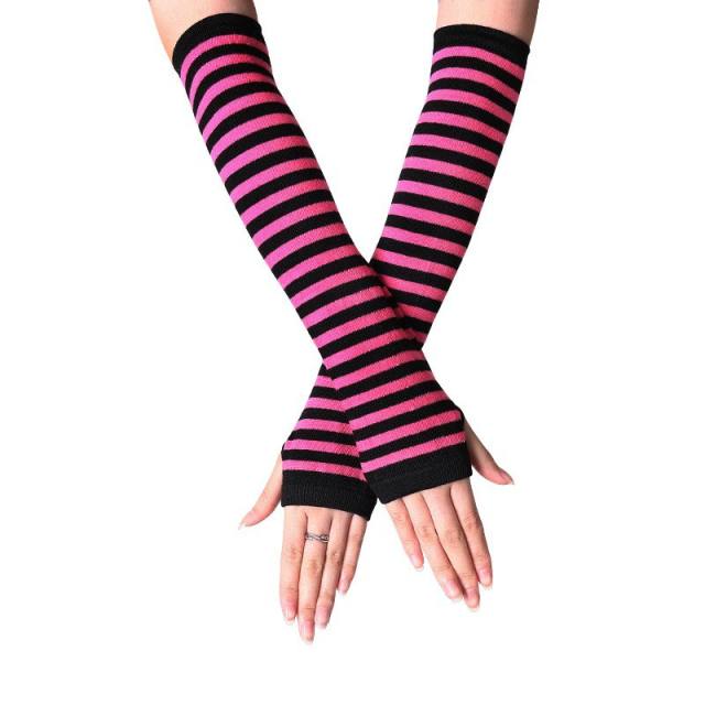 Korean fashion easy match long fingerless gloves