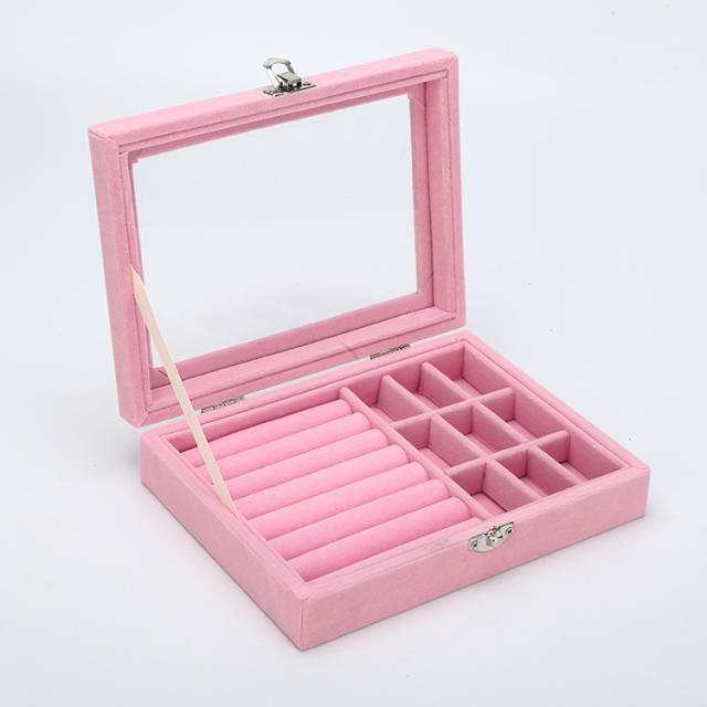 Simple design solid color jewelry box