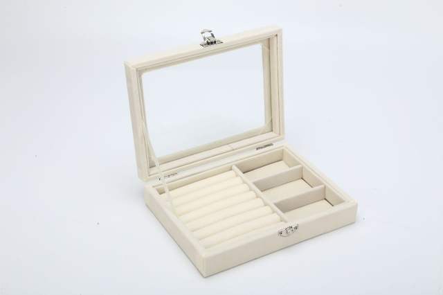 Simple design solid color jewelry box