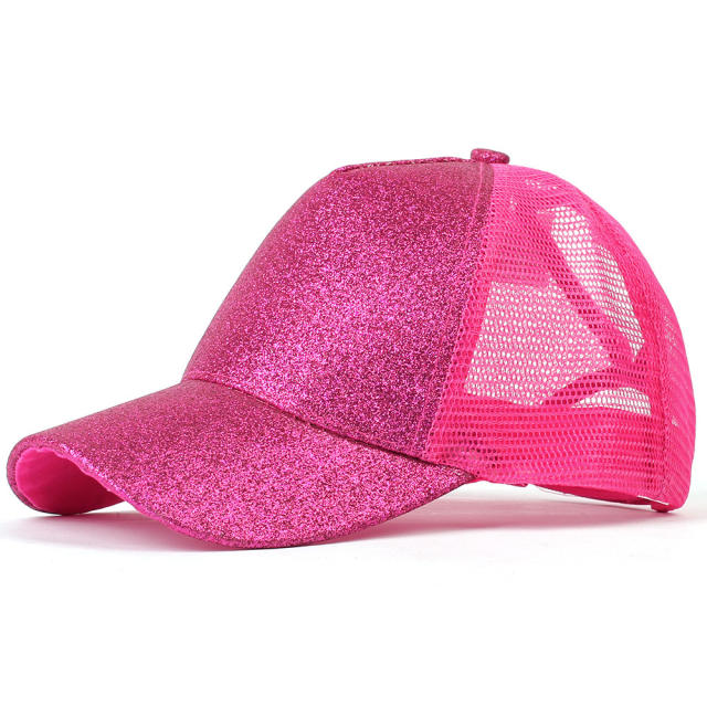 Summer design gliter women baseball cap