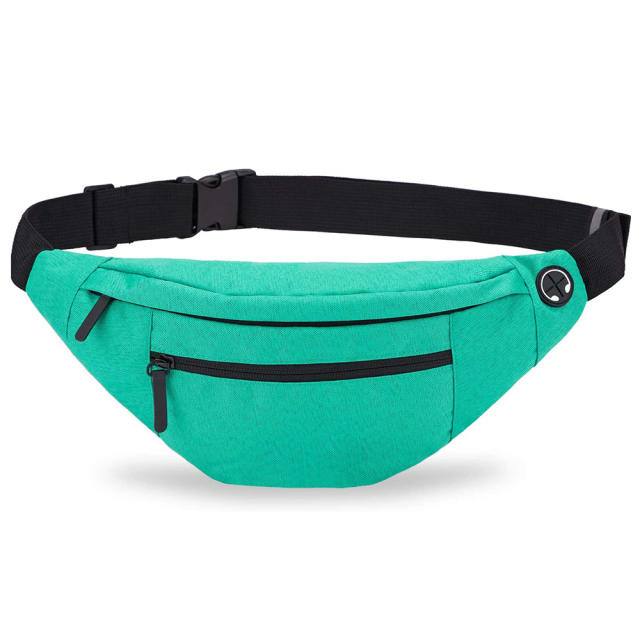 Hot sale sport design plain color funny bag waist bag