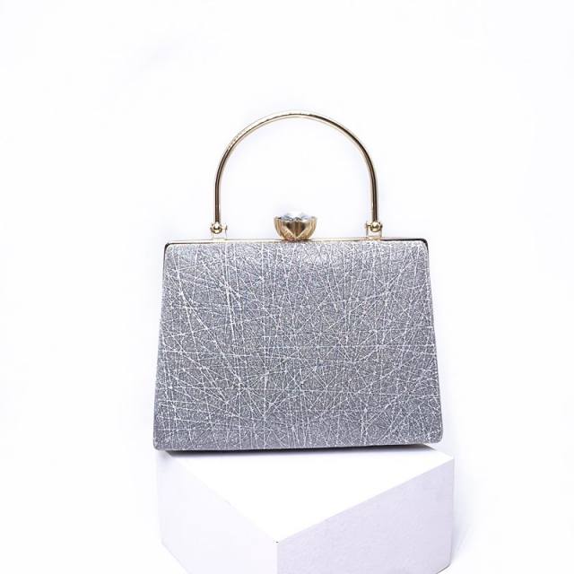 Occident fashion elegant metal evening bag with handle
