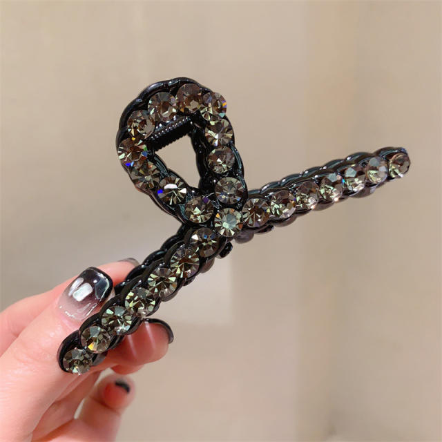 Korean fashion luxury crystal statement hair claw clips