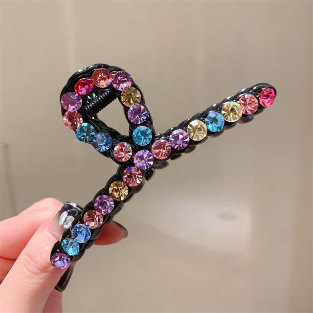 Korean fashion luxury crystal statement hair claw clips