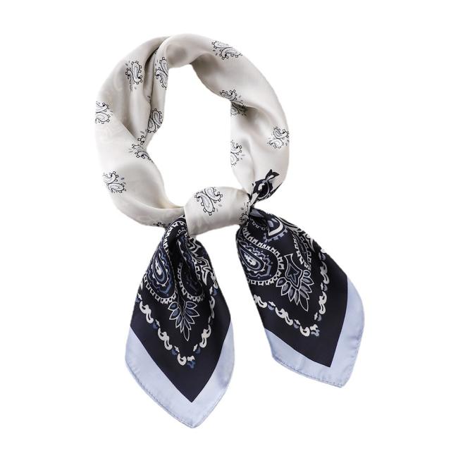 Summer design 70cm paisley pattern square scarf