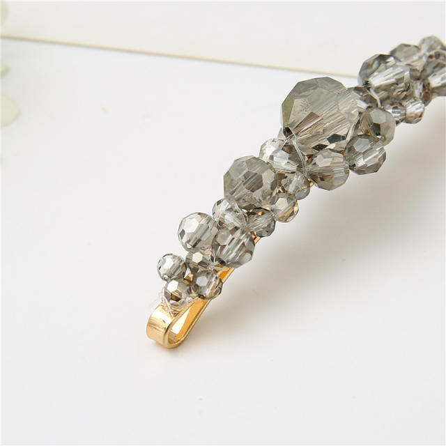 INS concise crystal beads bobby pins