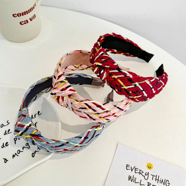 Occident fashion organza knotted headband