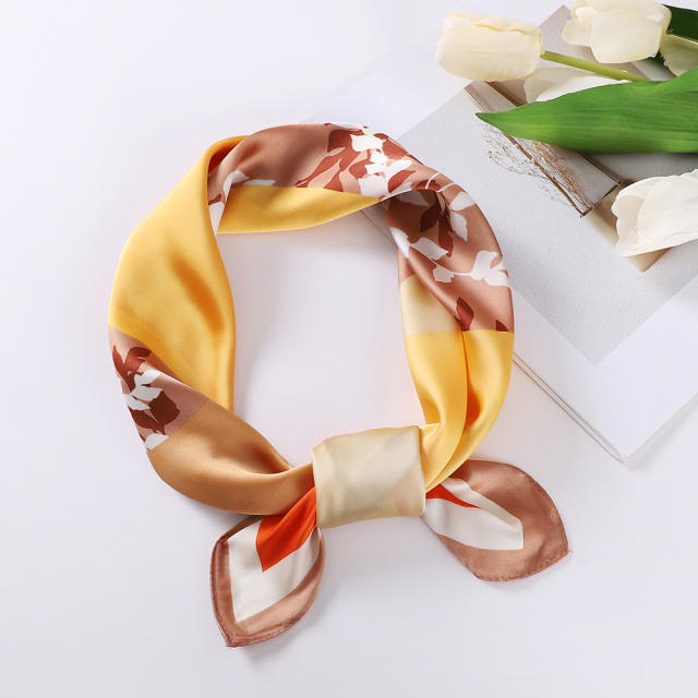 Summer design patterned square scarf