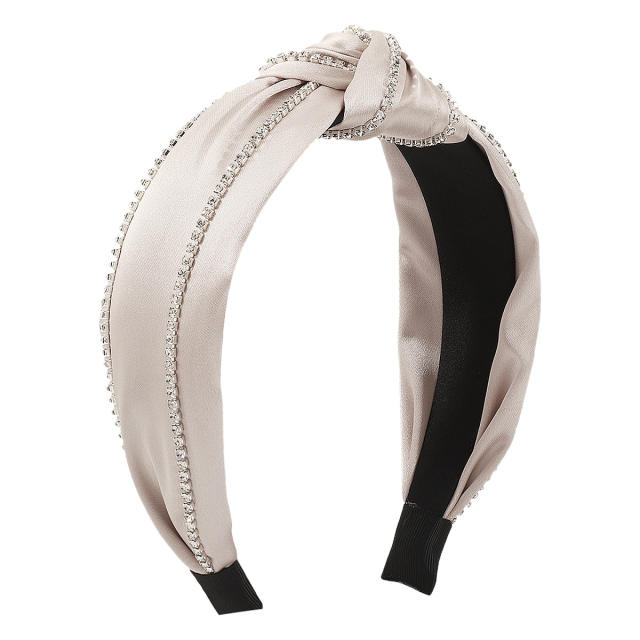 Occident fashion rhinestone chain knotted headband