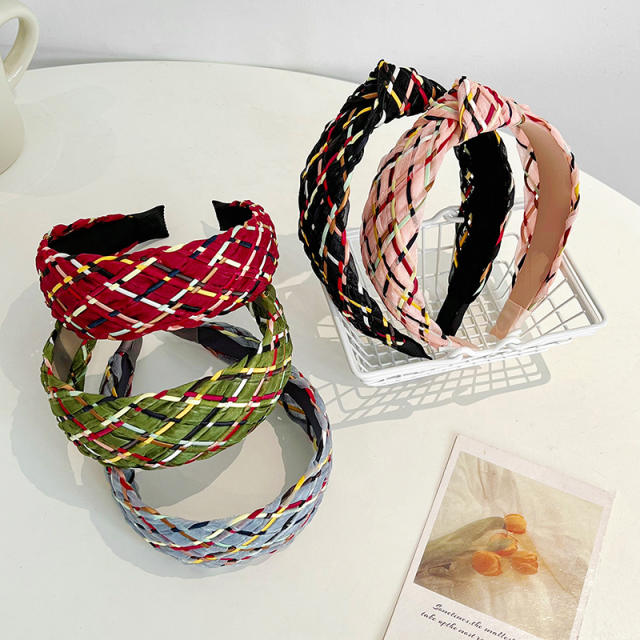 Occident fashion organza knotted headband