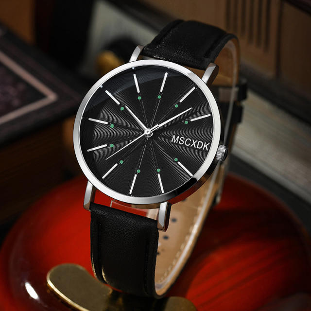 5pcs black color life tree bracelet men watch set