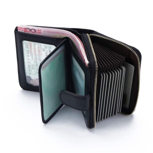 Rfid leather wallet for men