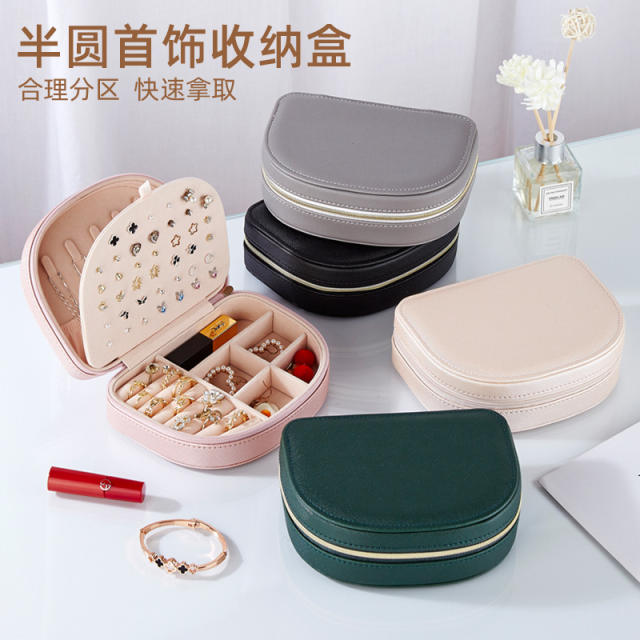 Concise semicircle shape waterproof jewelry box