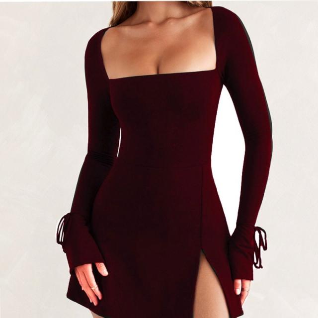 Sexy long sleeve bodycon dress