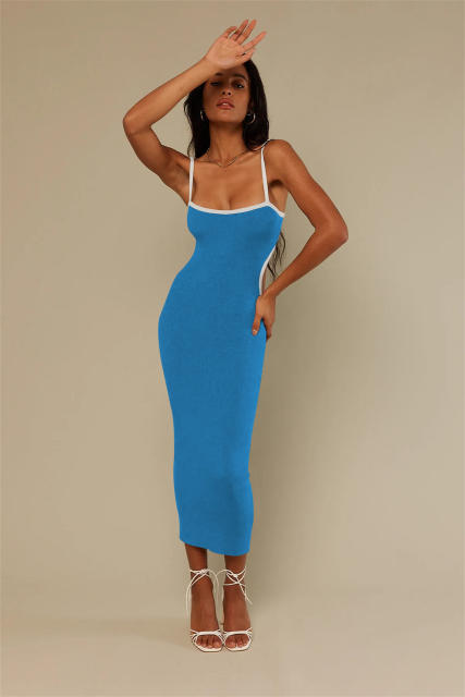 Sexy hot sale camisole design maxi bodycon dress