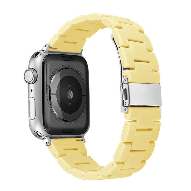 Candy color resin material watch band for apple watch