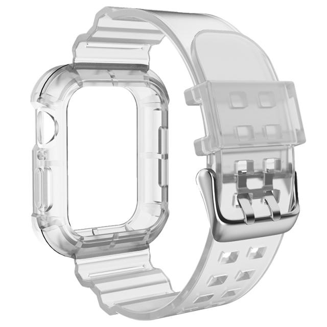 Candy color clear watch band for apple watch