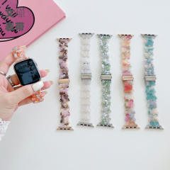 Summer design resin butterfly watch band for apple watch