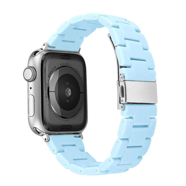 Candy color resin material watch band for apple watch