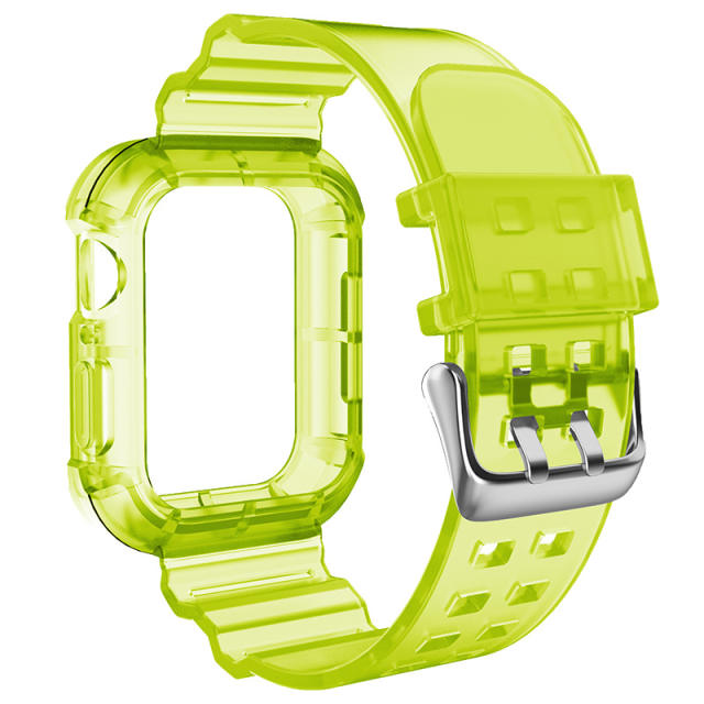 Candy color clear watch band for apple watch