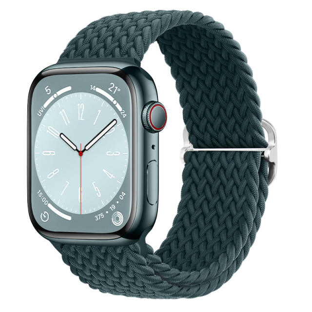 Nylon braid watch band for apple watch