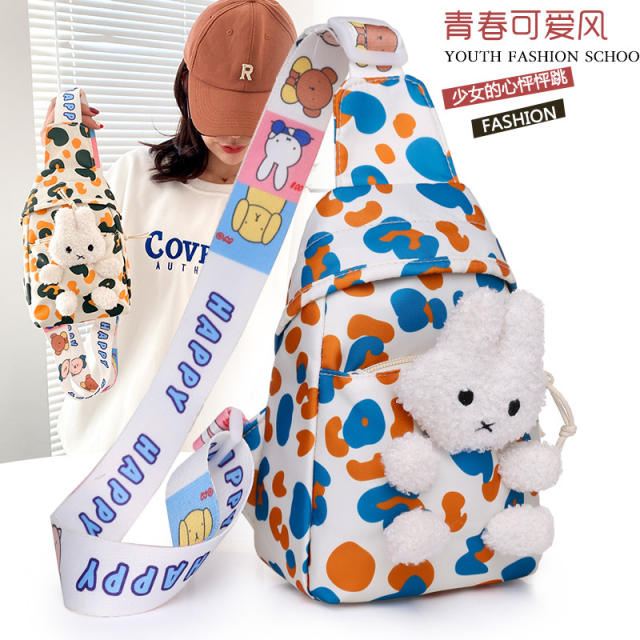 Cute rabbit cartoon sling bag